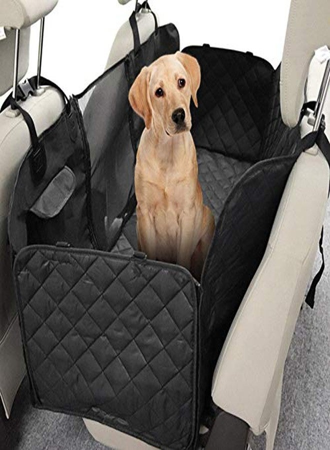 KOZI PET Car Seat Cover Car Hammock with Mesh Window Pet Backseat Protect Pad (for Sedan & SUV Cars) | Nylon | Black - Image 1